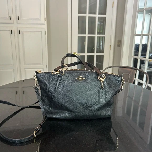 Coach Black Crossbody Bag with Gold Hardware - Picture 2 of 2